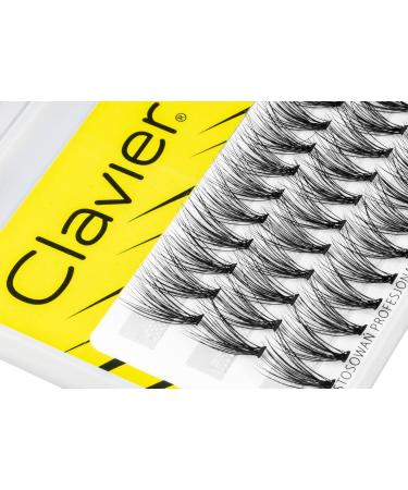 Clavier Artificial Eyelashes Tufts DU2O - Double Volume | Ultra Volume Eyelashes in Various Lengths (8-14mm) | Perfect 13mm Look - Buy Online on GoSupps.com
