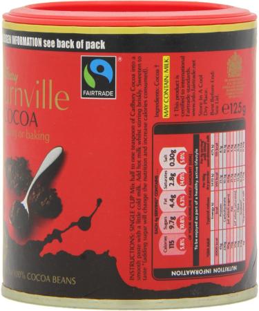 Cadbury Commerce quitable Poudre de Cacao Bournville 125 g - Lot de 6 - Buy Online on GoSupps.com