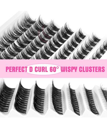 JIMIRE Eyelash Clusters 84Pcs DIY Wispy Individual Lashes 12-14-16MM D Curl Fluffy 5D Extensions - CL04 - Buy Online on GoSupps.com
