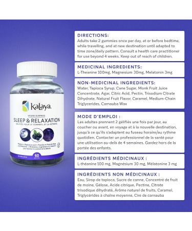 KaLaya Vegan Blueberry Sleep & Relaxation Gummies Put Stress & Anxiety to Rest - Buy Online on GoSupps.com