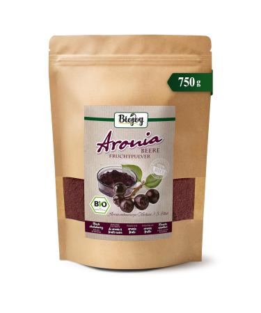 Biojoy Poudre d'Aronia BIO (750 g) sans additifs artificiels (Aronia Melanocarpa) 750 g (Lot de 1)