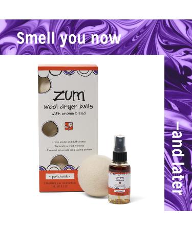 ZUM Wool Dryer Balls with Patchouli Aroma - 4 Pack Eco-Friendly Laundry Solution - Buy Online on GoSupps.com