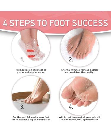 Soft Touch Foot Peel Mask - Pack of 2 for Dry Cracked Heels & Calluses | Exfoliating Foot Mask with Aloe Vera for Baby Soft Skin - Buy Online on GoSupps.com