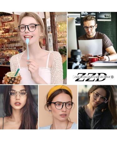 ZZD Blue Light Blocking Glasses for women/men 3Pack Computer Reading/Gaming/TV/Phones Glasses Black - Buy Online on GoSupps.com