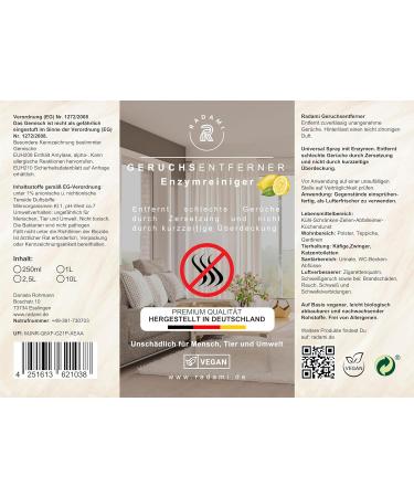 Odor Remover Enzyme Cleaner 1000ml - Eliminate Cat & Dog Urine Smells from Toilets Fabrics Sofas & Carpets - Buy Online on GoSupps.com
