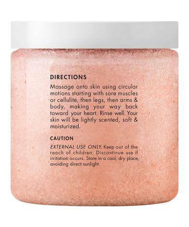 Majestic Pure Himalayan Salt Body Scrub with Collagen & Sweet Almond Oil - Exfoliating & Moisturizing 10 oz - Buy Online on GoSupps.com