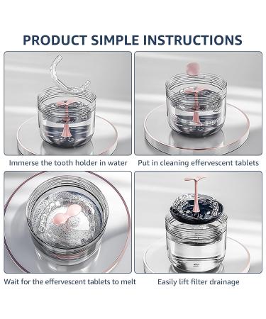 OFIDUS Denture Bath Case - No-Leak Double Layer Portable Box with Mirror & Removal Tool for Dentures, Braces, Retainers - Blue - Buy Online on GoSupps.com