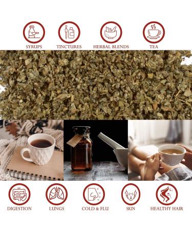 Foothills Naturals Mullein Leaf Cut And Sifted Organic -354g Lung Health 600+ Servings - Buy Online on GoSupps.com