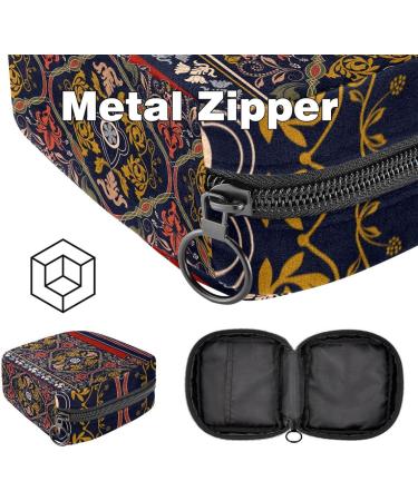 Flower Pattern Women's Binding Bags | Stylish Tampon Storage Bag with Zip Pockets | Multi-Functional Menstrual Tied Bags - Buy Online on GoSupps.com
