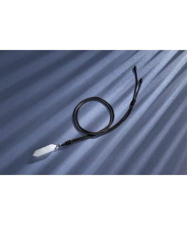 YATOJUZI Clear Quartz Healing Crystal Necklace - Adjustable Hexagonal Point Pendant for Reiki Energy - Natural Gemstone Jewelry for Women and Men - Buy Online on GoSupps.com