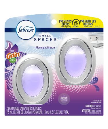 Febreze Small Spaces Air Freshener Gain Moonlight Breeze 2 Count