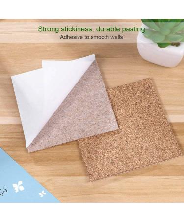 4x4 Inch Self Adhesive Cork Squares - 40 Pcs - Perfect for Coasters and DIY Crafts - Buy Online on GoSupps.com