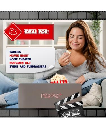 Grehge opcorn Bags - 25 2oz Concession-Grade Bags Popcorn Machine Accessories for Popcorn Bars Movie Nights Concessions 25 Pack - Buy Online on GoSupps.com