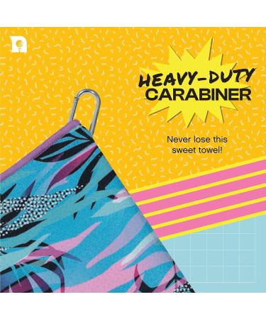 Noonan Golf Towel - Premium Microfiber with Carabiner Clip | 24x15 | Golf Accessories for Men & Women | Fun & Unique Designs - Buy Online on GoSupps.com