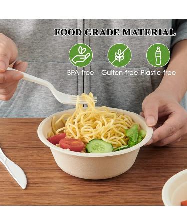 100 Count Durable Biodegradable Leak-Proof Disposable Bowls . Sturdy Plant-Based Gluten Free Compostable Wheatstraw Fiber Container Eco-Friendly Microwavable and Safe for Hot Cold or Pet Foods (16oz/500ml) - Buy Online on GoSupps.com