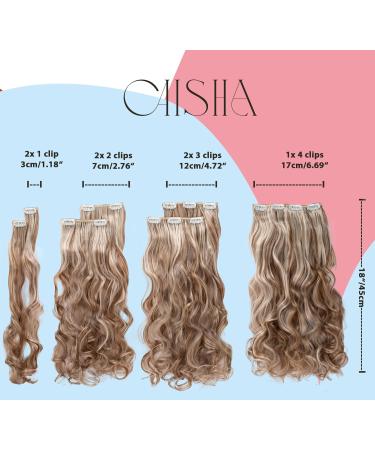 CAISHA XL 18" 7 Pieces Set CLIP IN EXTENSIONS Hairpiece Wavy Black CE1-1 black #1 CE1-1 - Buy Online on GoSupps.com