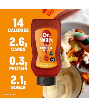Dr Will's Sriracha Hot Sauce Natural Ketchup and BBQ Sauce Selection Pack | Gluten Free & Dairy Free - 500 g (Pack of 3) Variety Sauces 500 g (Pack of 3) - Buy Online on GoSupps.com