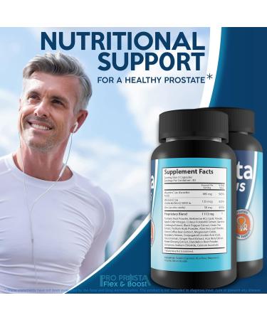 Pro Prosta Flex Plus - Support Reduced Swelling Improved Circulation Reduced Oxidative Stress and Better Overall Health - Herbal Blend with Turmeric for Prostate - Male Formula - Buy Online on GoSupps.com