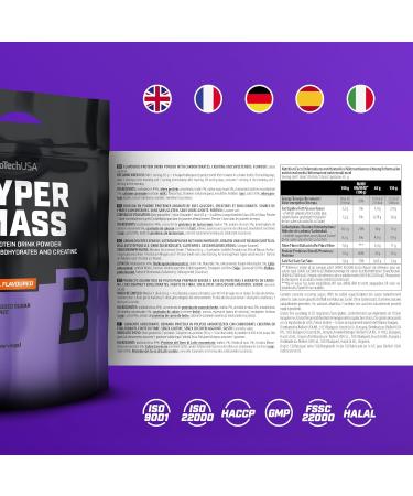 Biotechusa Hyper Mass - Gluten-Free Mass Gainer with Carbs & Protein Micronized Creatine - Salty Caramel 6.8 kg | International Shipping - Buy Online on GoSupps.com