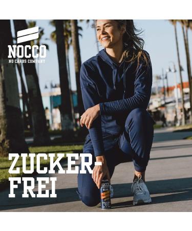 Nocco BCAA Energy Drink 24 Pack - Sugar-Free Vegan Caffeine & Amino Acids - Blood Orange Flavor (24 x 330ml) - Boost Your Energy! - Buy Online on GoSupps.com