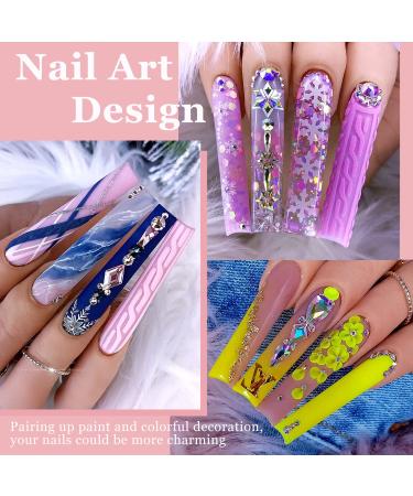 AITRAI Long Square Nail Tips - 504pcs XXL/XXXL Full Cover Straight Acrylic Fake Nails with Files for Salon & Home Nail Art | 12 Sizes Available - Buy Online on GoSupps.com