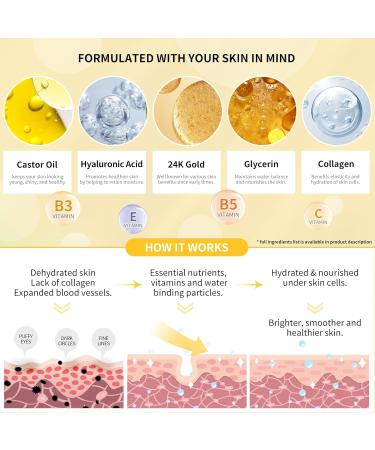 BREYLEE 24K Gold Under Eye Patches - 60 Pcs for Wrinkles Dark Circles & Puffy Eyes | Natural Extract Eye Masks - Buy Online on GoSupps.com