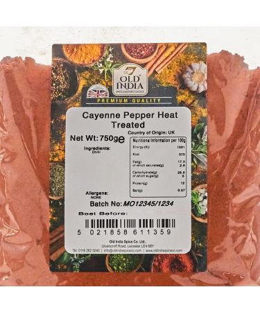 Old India Cayenne Pepper 750g - Heat Treated, Premium Quality - Buy Online on GoSupps.com