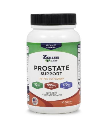 Zenesis Labs Prostate Health with Saw Palmetto - 90 Capsules - Also with Zinc Copper Pumpkin Seed Burdock Root Amino Acids & Other Extracts - 45 Day Supply