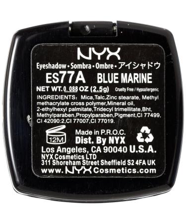 NYX Professional Makeup Single Eyeshadow in Blue Marine - 2.4g - Buy Online on GoSupps.com