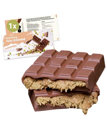 Dubai Chocolate - 100g Pistachio Milk Chocolate & Kanufa/Kadayif according to the original Arabic recipe