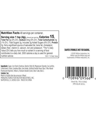 Blue and Silver Sprinkles Mix 6.77 oz 6 Cell - Buy Online on GoSupps.com