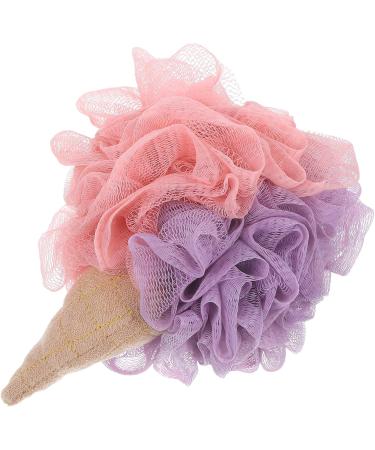 Colorful Ice Cream Shape Bath Loofah Sponge for Kids - Exfoliating Shower Pouf & Body Scrubber - Buy Online on GoSupps.com