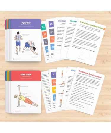WorkoutLabs Yoga Cards I & II - Complete Set for Beginners & Intermediate | Professional Study & Practice Guide with Sanskrit Asanas - Buy Online on GoSupps.com