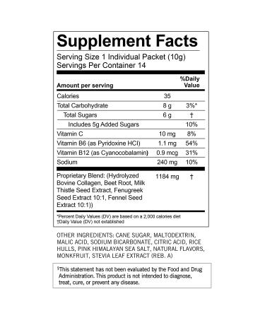 Munchkin Milkmakers Lactation Drink Mix - Berry Lemonade (14 Count) | With B Vitamins/Collagen/Fenugreek & Milk Thistle for Breastfeeding Moms - Buy Online on GoSupps.com