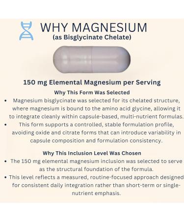 Magnesium Glycinate Complex 4-in-1 - Chelated Magnesium Bisglycinate (150 mg Elemental) with Zinc Picolinate Vitamin D3 & B6-120 Vegan Capsules Non-GMO - Men & Women - Buy Online on GoSupps.com