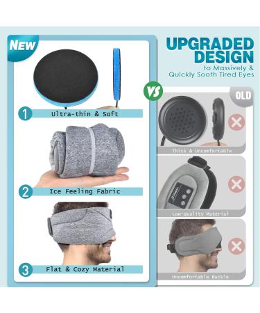 Flashmen Bluetooth Sleep Mask Headphone White Noise Blackout Soft Modal Lining & Ultra-Thin Design for Ultimate Sleep Comfort | International Shipping Available - Buy Online on GoSupps.com
