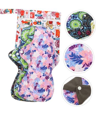 Washable Bamboo Cloth Menstrual Pads 6pcs - Reusable Hygiene Napkin Towels for Women - Charcoal Bamboo Fibers - Light Absorbency - 1 Count Pack - Buy Online on GoSupps.com