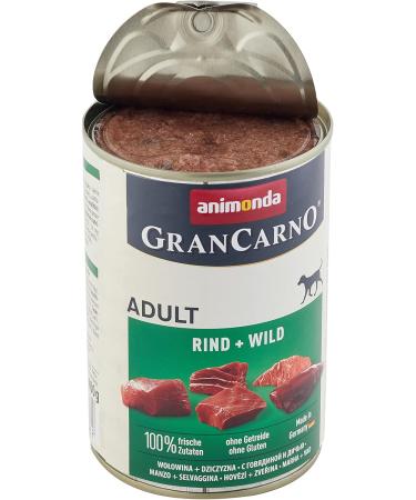 Animonda Gran Carno Dog Food - Beef + Game - 6 x 400 g - Buy Online on GoSupps.com