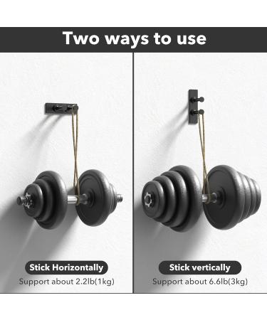 Pickpiff Razor Holder - No Drill Metal Shower Hook Anti-Rust Towel Holder for Bathroom & Kitchen - Black 4 Pieces - Buy Online on GoSupps.com
