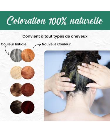 Natural Henna Powder 150G AAA+ Quality Natural Hair Coloring - Provides Care Shine and Volume - Auburn and Copper Coloring - Henna for Hand Tattoo | Resealable Packaging - Buy Online on GoSupps.com