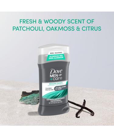 Dove Men+Care Aluminum-Free Deodorant Moon Oasis 4 Count for a Long-Lasting Scent with 72H Odor Protection 3.0 oz - Buy Online on GoSupps.com