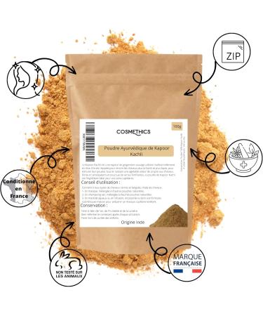 Ayurvedic Powder Kapoor Kachli 100g Cosm'Ethics makes hair thicker and shinier stimulates hair growth resealable bag for optimal conservation - Buy Online on GoSupps.com