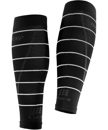 Buy CEP Reflective Compression Calf Sleeves for Men | Black Running Socks | Size IV - International Shipping Available - Buy Online on GoSupps.com