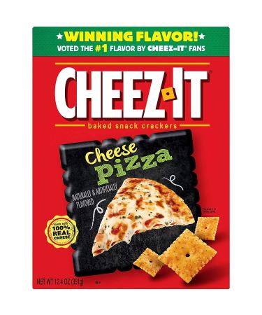 Cheez It Cheese Pizza Baked Snack Crackers - Made with Real Cheese - 2 Packs of 12.4 Oz - Perfect Family Snack - Buy Online on GoSupps.com