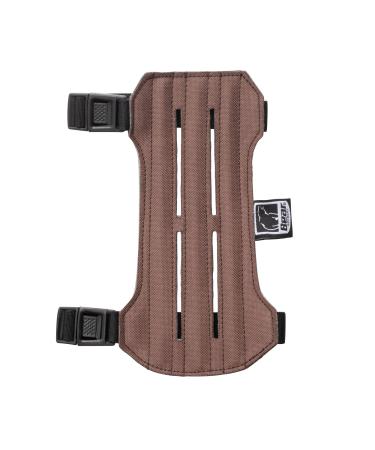 Bear Archery Adjustable Cordura Arm Guard with Vented Design, Brown, One Size