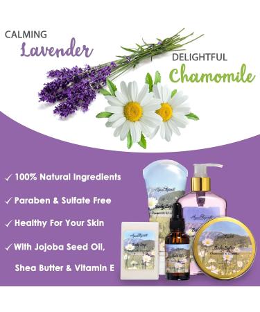 Luxury Bath Spa Gift Set - 15 Piece Lavender & Chamomile Kit with Bubble Bath Lotion Bath Salts & More - Perfect for Relaxation - Buy Online on GoSupps.com