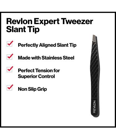 Revlon Expert Eyebrow Hair Removal Tweezer - Stainless Steel Tweezers for Men, Women & Kids - Buy Online on GoSupps.com