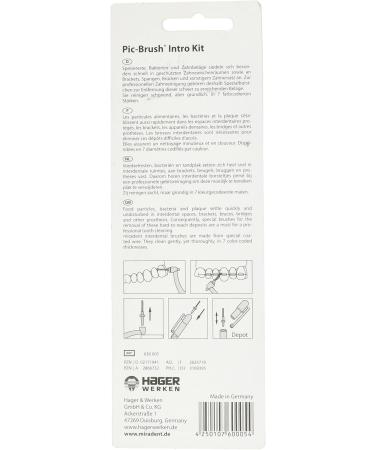 Pic-Brush Intro Kit - Blue Transparent | 4 Piece Set for Effortless Precision | International Shipping Available - Buy Online on GoSupps.com