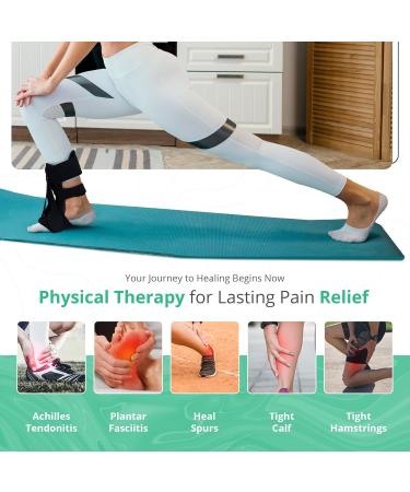 Plantar Fasciitis Night Splint - Adjustable Relief Brace for Foot Drop & Achilles Tendonitis | International Shipping - Buy Online on GoSupps.com