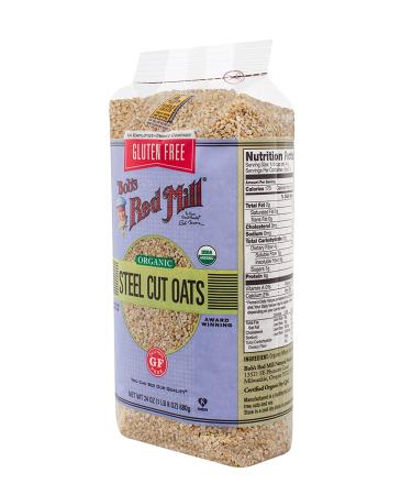 Bob's Red Mill Organic Gluten Free Steel Cut Oats - 24oz | Healthy Breakfast Option - Buy Online on GoSupps.com